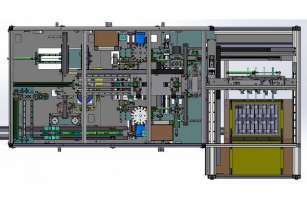 Motor rotor assembly line